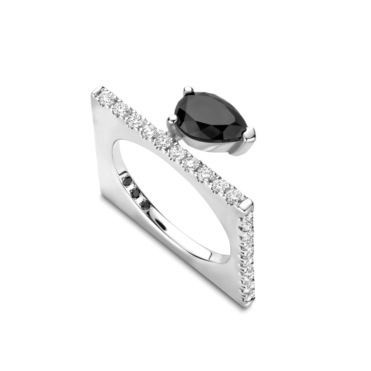 Crazy Square Pear Black Diamond