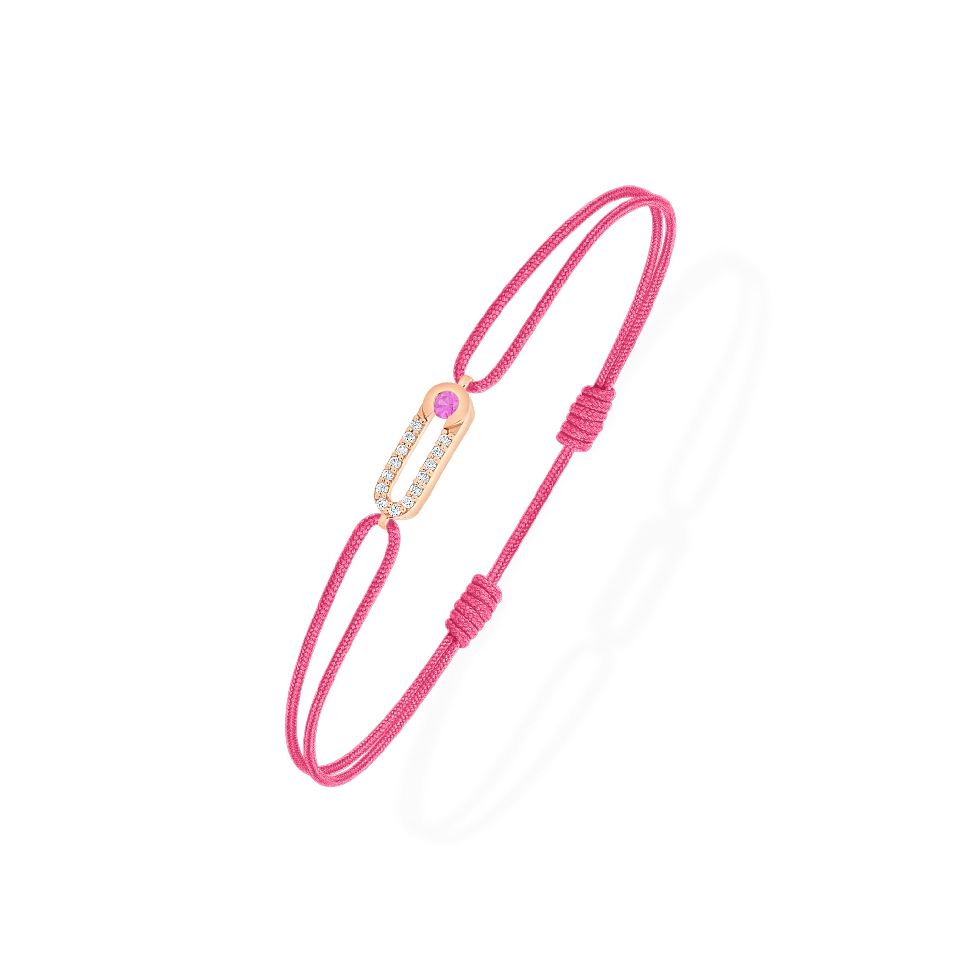 Pink Sapphire & Diamond Pink Bracelet