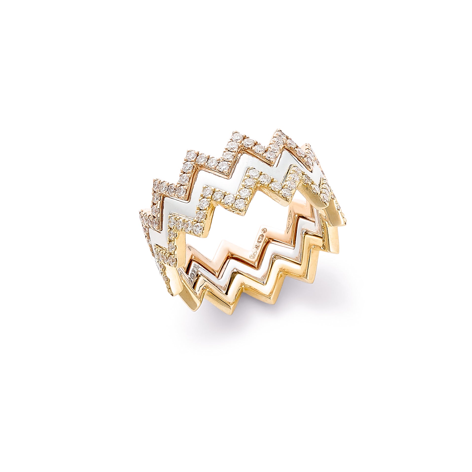 Zig-Zag Ring Set